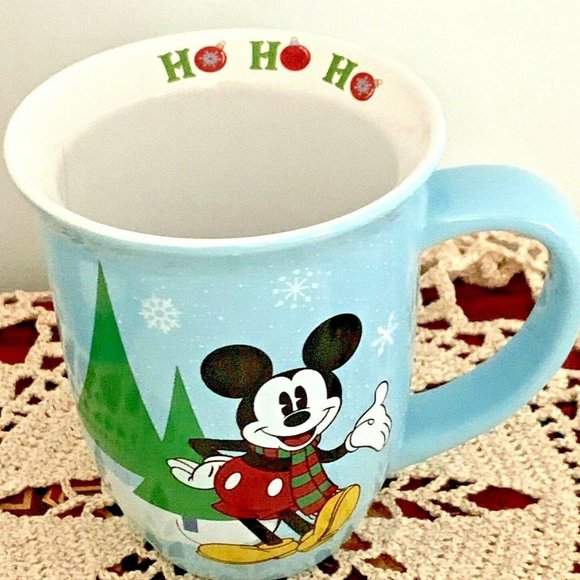 Disney Christmas Coffee Cup Mug Mickey Mouse Ho Ho Ho - Picture 5 of 7